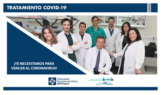 PAREMOS EL COVID es el nuevo proyecto de crowfunding del equipo UFV/IRYCIS para frenar el COVID-19